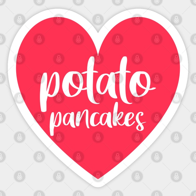 Love potato pancakes Sticker by Slavstuff